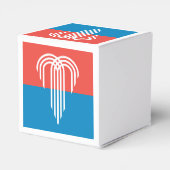 カンザスシティー州旗を掲げた愛国的な好意ボックス フェイバーボックス (裏面サイド)