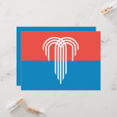 カンザスシティー州旗(ミズーリ州) カード (正面/裏面インサイチュ)