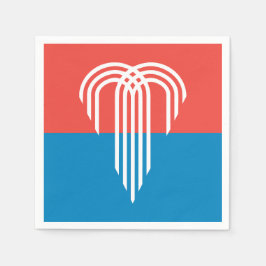 カンザスシティー州旗（ミズーリ州） スタンダードカクテルナプキン