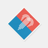 カンザスシティー州旗(ミズーリ州) スタンダードカクテルナプキン (角)