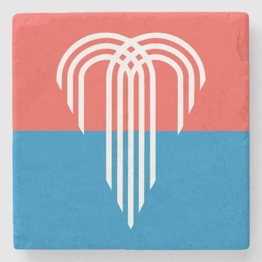 カンザスシティー州旗(ミズーリ州) ストーンコースター (正面)