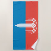 カンザスシティー州旗（ミズーリ州） ビーチタオル (正面)