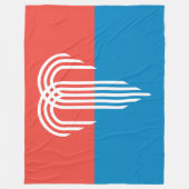 カンザスシティー州旗（ミズーリ州） フリースブランケット (正面)