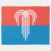 カンザスシティー州旗（ミズーリ州） フリースブランケット (正面(横))