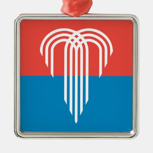 カンザスシティー州旗（ミズーリ州） メタルオーナメント (正面)