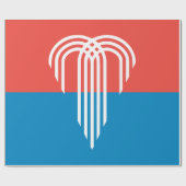 カンザスシティー州旗(ミズーリ州) ラッピングペーパー (フラット)