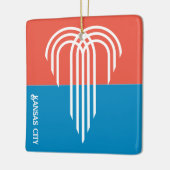 カンザスシティー州旗(2023年)、ミズーリ州 セラミックオーナメント (左)