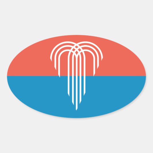 カンザスシティー州旗(2023年)、ミズーリ州 楕円形シール (正面)