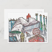 カンザスシティー建築ポスター ポストカード (正面/裏面)