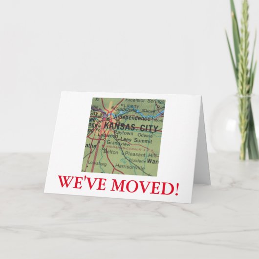 カンザスシティー引っ越しましたアドレスの発表 案内状 (正面)