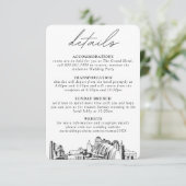 カンザスシティー結婚の垂直詳細 エンクロージャーカード (スタンド正面)