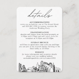 カンザスシティー結婚の垂直詳細 エンクロージャーカード