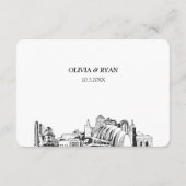 カンザスシティー結婚のRSVP伝統的 Meal Option エンクロージャーカード (裏面)