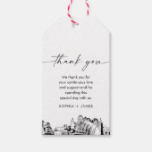 カンザスシティー結婚スカイラインありがとうメッセージカード ギフトタグ (正面)