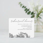 カンザスシティー結婚リハーサルエレガントディナー エンクロージャーカード (スタンド正面)