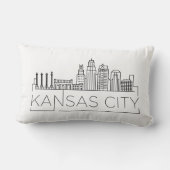 カンザスシティー、アーカンサススカイラインランバーピロー ランバークッション (裏面)