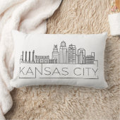 カンザスシティー、アーカンサススカイラインランバーピロー ランバークッション (ブランケット)