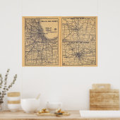 カンザスシティー、オマハ、シカゴ ポスター (キッチン)