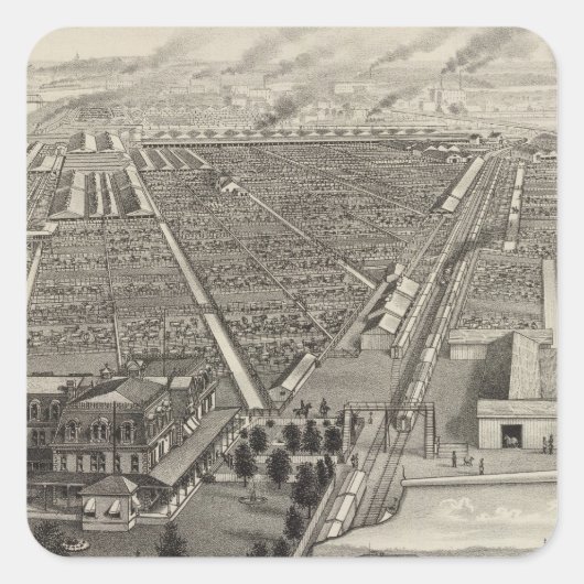 カンザスシティー、カンザスシティー、ストックヤード スクエアシール (正面)