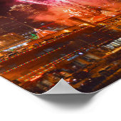 カンザスシティー・ザ・プラザで赤い花火 ポスター (角)