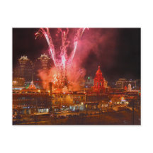 カンザスシティー・ザ・プラザで赤い花火