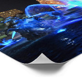 カンザスシティー、ブルー王室ののJ.C.ニコルズ噴水 ポスター (角)