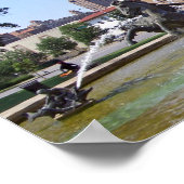 カンザスシティー、ミズーリプラザファウンテン ポスター (角)