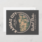 カンザスシティー – ミズーリヴィンテージ ポストカード (正面/裏面)