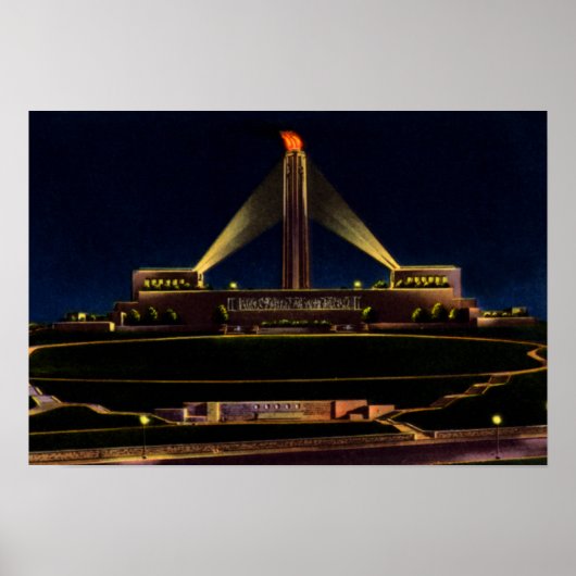 カンザスシティー・ミズーリ自由記念碑 ポスター (正面)