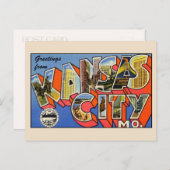 カンザスシティー・ミズーリ葉書からの挨拶 ポストカード (正面/裏面)