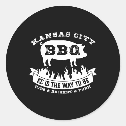 カンザスシティーBbq KcはBbqになるおもしろい方法 ラウンドシール (正面)