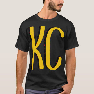 カンザスシティーKC赤と黄色のチーフミズーリ州 Tシャツ