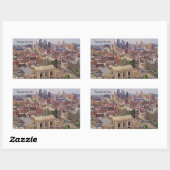 カンザスシティーMOスカイライン記念リバティエリア 長方形シール (シート)