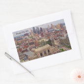 カンザスシティーMOスカイライン記念リバティエリア 長方形シール (封筒)