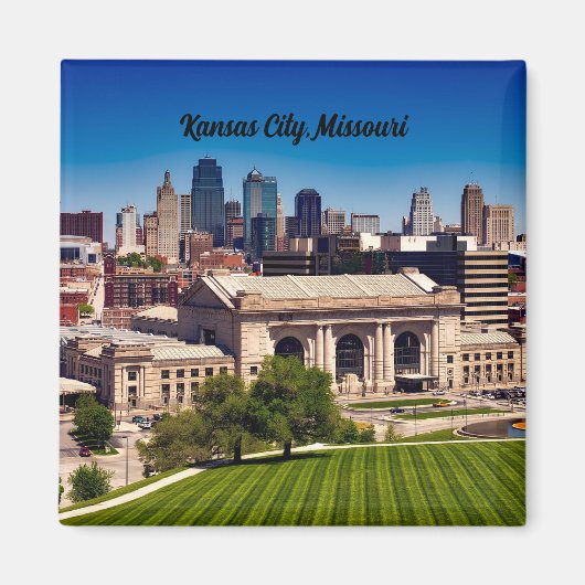 カンザスシティーMOユニオン駅 マグネット (正面)