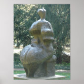 カンザスシティ彫刻公園の女性の座り ポスター (正面)