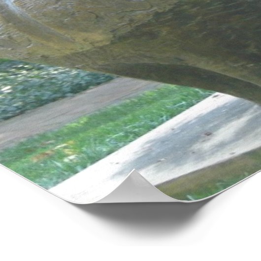 カンザスシティ彫刻公園の女性の座り ポスター (角)