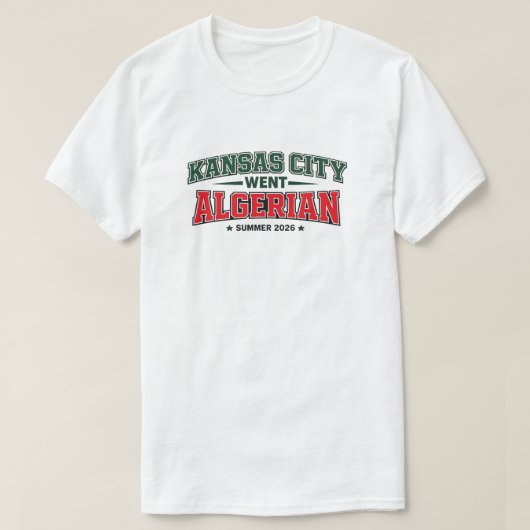 カンザスシティ アルジェリアの夏 2026 Tシャツ (デザイン正面)
