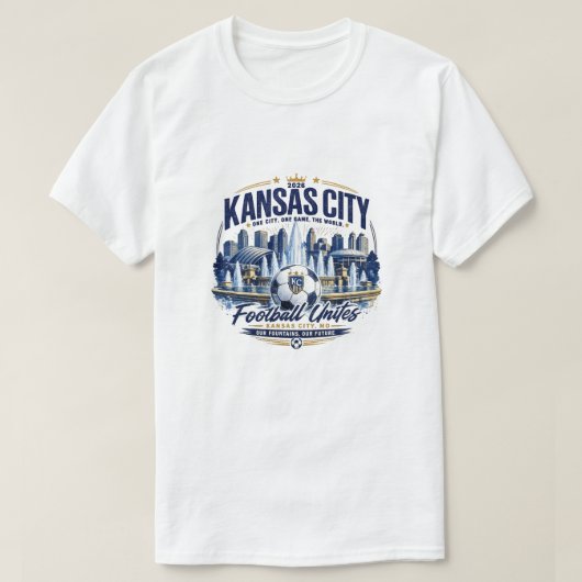 カンザスシティ サッカー ワールドカップ Tシャツ (デザイン正面)