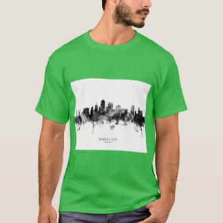 カンザスシティ ミズーリ州 スカイライン Tシャツ