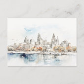 カンザスシティ ミズーリ 水彩 結婚式 披露宴 エンクロージャーカード (裏面)