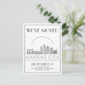 カンザスシティ モダンデコ | 住所変更 案内ポストカード (スタンド正面)