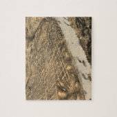 カンザスシティ(1869年)のヴィンテージの絵解き地図 ジグソーパズル (縦)