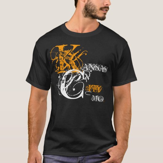 カンザスシティ、MO。 カスタマイズカスタムなTシャツ-… - Tシャツ (正面)