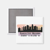 カンザスシティMOシティスカイライン マグネット (正面/裏面)