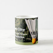 カンザスシティShuttlecockのマグ コーヒーマグカップ (中央)