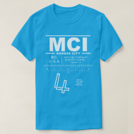 カンザスシ国際的ティ空港MCI Tシャツ