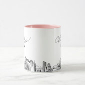 カンザスシ結婚ティパーソナライズされたのコーヒーマグ マグカップ (中央)