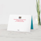 カンザススススノーフェンスラインクリスマスカード シーズンカード (裏面)