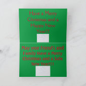 カンザススノーウィー牧草地と納屋 シーズンカード (内部)